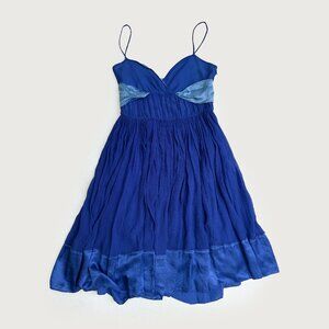 Y2K Silk Chiffon Knee-Length Dress